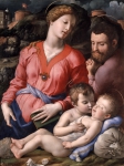 BRONZINO Agnolo｜聖家族と洗礼者ヨハネ