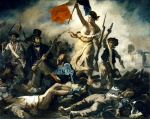 DELACROIX Eugene｜民衆をひきいる自由の女神、1830年7月28日