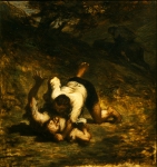 DAUMIER Honore｜盗人と驢馬