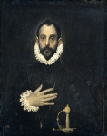 EL GRECO (Doménikos Theotokópoulos)｜胸に手をおく騎士