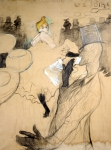 TOULOUSE-LAUTREC Henri de｜ムーラン・ルージュ、ラ・グルーとヴァランタン