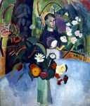 DUFY Raoul｜花の中のジャンヌ