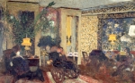 VUILLARD Edouard｜三つのランプのある客間、サン・フロランタン通り