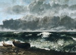 COURBET Gustave｜時化模様の海、あるいは波