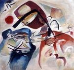 KANDINSKY Wassily ｜黒い弧線のある作品