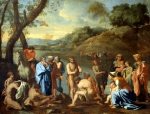 POUSSIN Nicolas｜人々を洗礼する聖ヨハネ