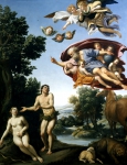 DOMENICHINO (Domenico Zampieri) ｜アダムとイヴを叱る神