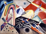 KANDINSKY Wassily ｜白いジグザグ形