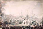 GOUBAUD Innocent-Louis｜カレーに到着したルイ18世、1814年4月24日