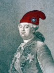 ｜フランス民衆によって贈られた自由の帽子をかぶるルイ16世、1792年6月20日