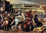 Ecole Francaise｜アルクの戦いで旧教同盟を負かすアンリ4世、1589年
