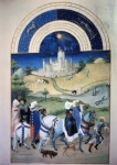 LIMBOURG Frères de｜8月、エタンプ城・鷹狩り