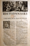 ｜「アカデミー・フランセーズ辞典」の最初のページ